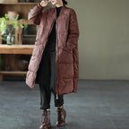 autumn thick warm duck down coat