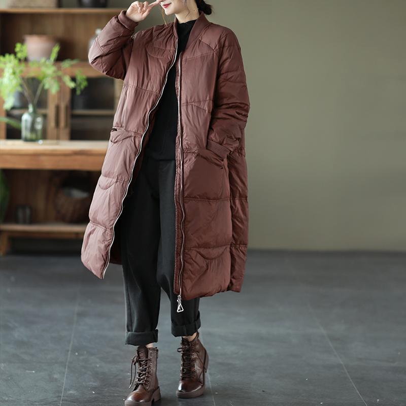 autumn thick warm duck down coat