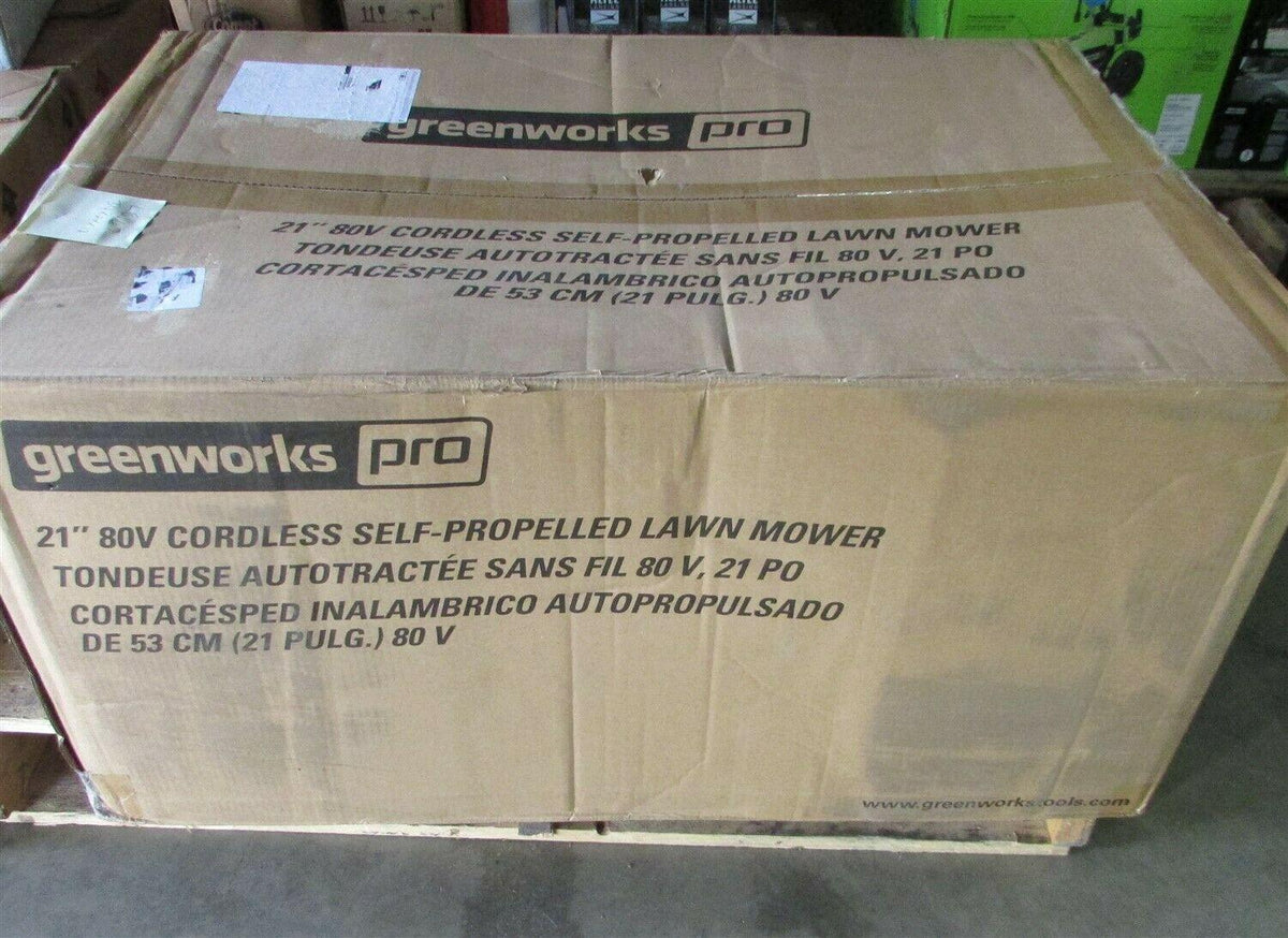 Greenworks Pro 80V 21-Inch Brushless Self-Propelled Lawn Mower 4.0Ah