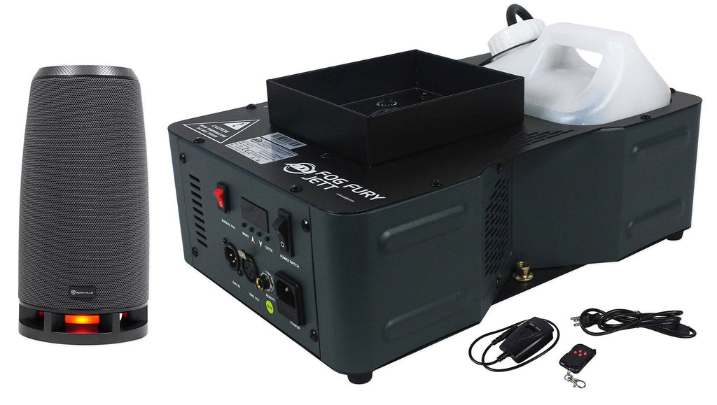American DJ Fog Fury Jett 700W Vertical Fog Machine w/12 LED+DMX+Remote