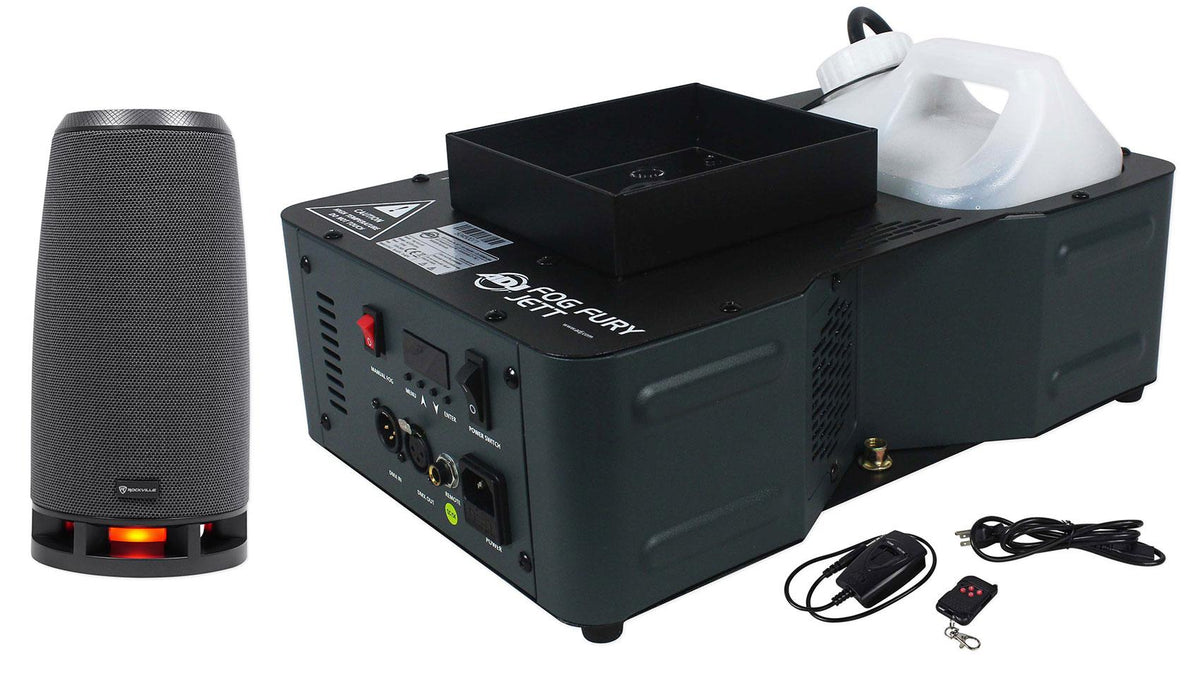 American DJ Fog Fury Jett 700W Vertical Fog Machine w/12 LED+DMX+Remote