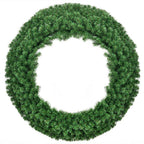48 in. Green Pre-Lit LED Artificial Christmas Wreath