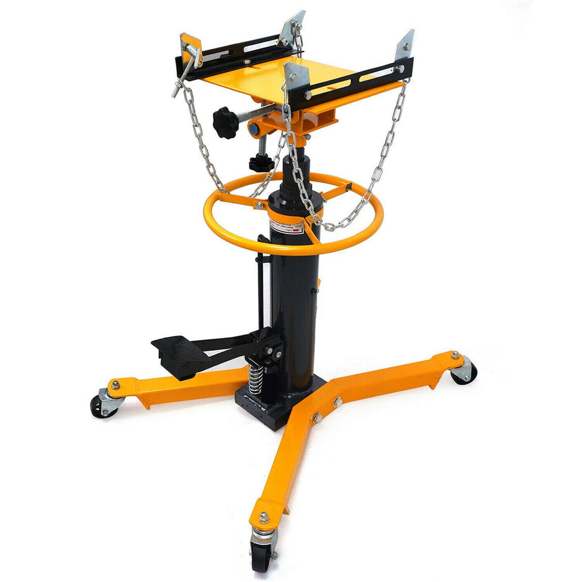 1660lbs 0.75Ton Transmission Jack 2StaHydraulic 360閹 for Engine Lift tools