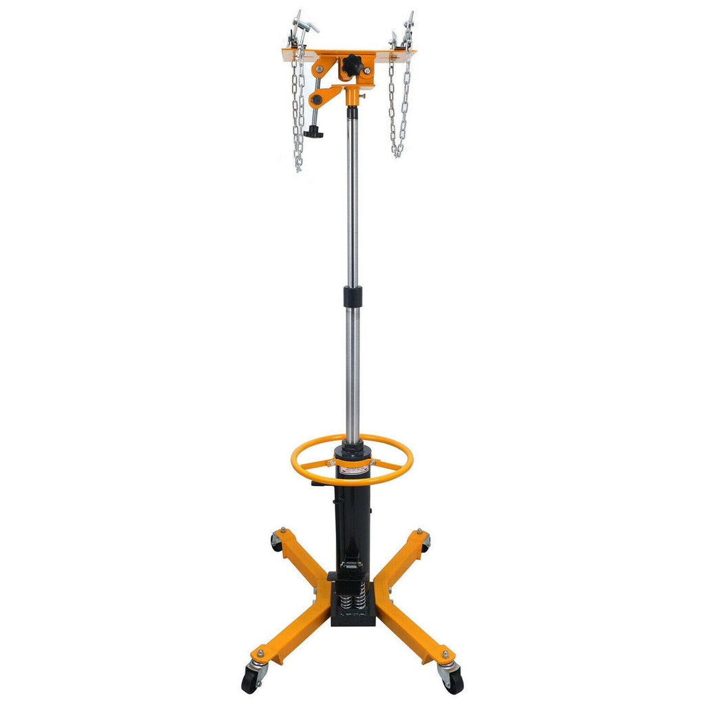 1660lbs 0.75Ton Transmission Jack 2StaHydraulic 360閹 for Engine Lift tools