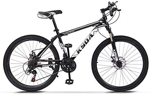Wishcat 26 Inch Mountain Bikes 21 Speed MTB Bicycle with Suspension Fork,Dual-Disc Brake, Mens Mountain Bicycle Black