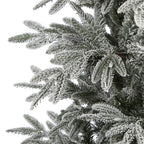 7.5 ft. Pre-Lit Flocked Manchester Spruce Artificial Christmas Tree with 450 Clear Lights