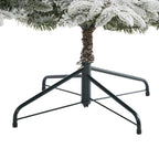 7.5 ft. Pre-Lit Flocked Manchester Spruce Artificial Christmas Tree with 450 Clear Lights