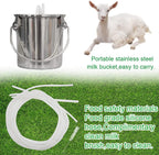dishengzhen goat milking machine, 3l electric vacuum pulsation suction pump milker machine auto-stop device for goat sheep, livestock household farm milking equipment