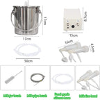dishengzhen goat milking machine, 3l electric vacuum pulsation suction pump milker machine auto-stop device for goat sheep, livestock household farm milking equipment