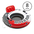 River Run 53 Inch Inflatable Floating Tube Lake Pool Ocean Raft (8 Pack)