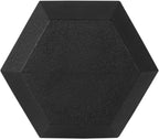 WF Athletic Supply 5-25Lb Rubber Coated Hex Dumbbell Set with A Frame StoraRack Non-Slip Hex Shape for Muscle Toning, Strength Building &amp; Weight Loss - Multiple Choices Available