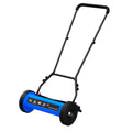 16-Inch Reel Lawn Mower with Tool-Blade Adjustment, 5-Blade Manual Push Lawn Mower, 5-Position Height Adjustable Hand Push Reel Mower