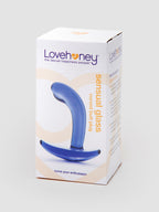 Lovehoney Sensual Glass Booty Buddy Butt Plug, Blue