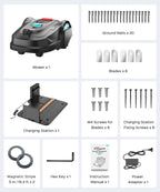 2026 M800Plus Robot Lawn Mower, GPS &amp; 3D Vision, with 32.8 ft Magnetic Stripe, Obstacle Avoidance, Auto-Charging, APP Control, Bow-Shaped Mowing for Lawns up to 8611 sq.ft (Jet Black)
