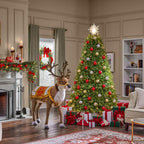 4 ft Animated Reindeer Christmas Animatronic