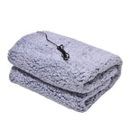 Heated Blanket Soft Electric USB Blanket Machine Washable for Home Travel Office 110*70cm