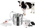 limeid 14l electric pulsation milking machine single bucket piston vacuum pulsation milking machine goat milking supplies for cows cattle or sheep optional,forcattle