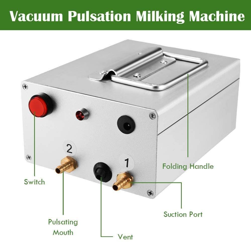 limeid 14l electric pulsation milking machine single bucket piston vacuum pulsation milking machine goat milking supplies for cows cattle or sheep optional,forcattle