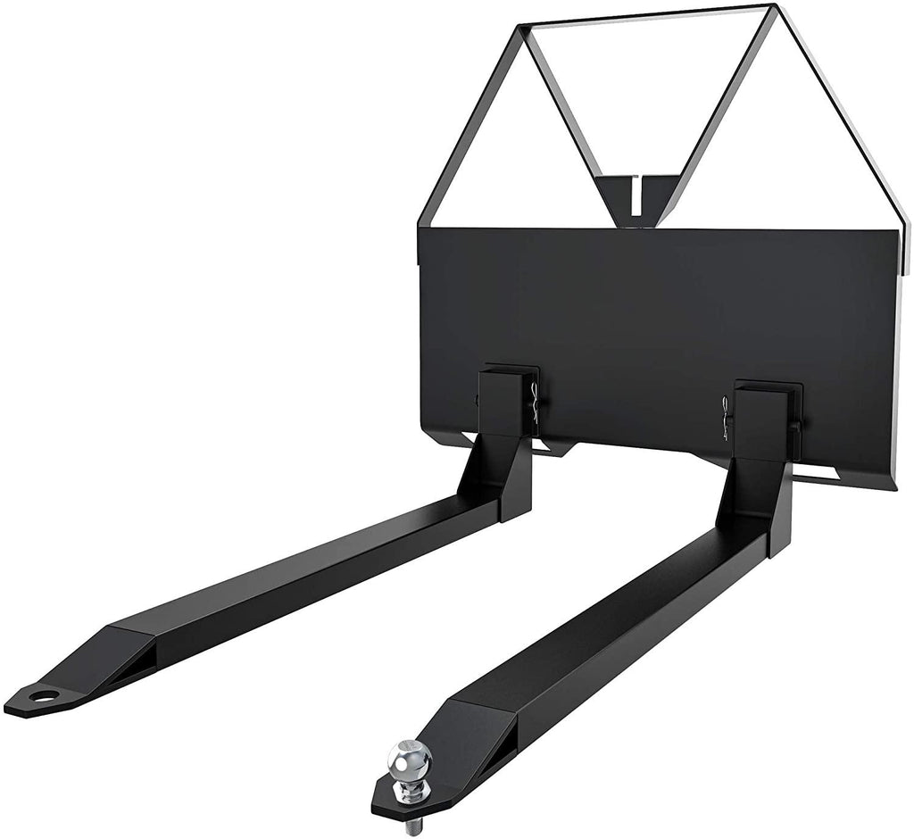 yintatech pallet fork 46" skid steer forks 2600 lbs capacity skid steer attachments quick attach mount
