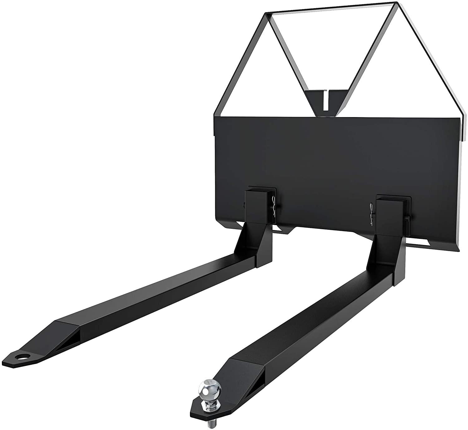 yintatech pallet fork 46" skid steer forks 2600 lbs capacity skid steer attachments quick attach mount