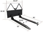 yintatech pallet fork 46" skid steer forks 2600 lbs capacity skid steer attachments quick attach mount
