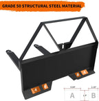 yintatech pallet fork 46" skid steer forks 2600 lbs capacity skid steer attachments quick attach mount