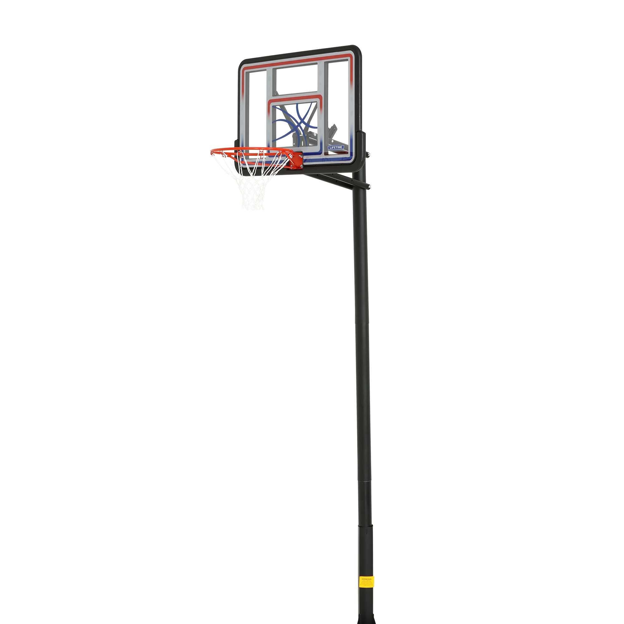 Lifetime 44 in. Shatterproof In-Ground Adjustable System, 1008