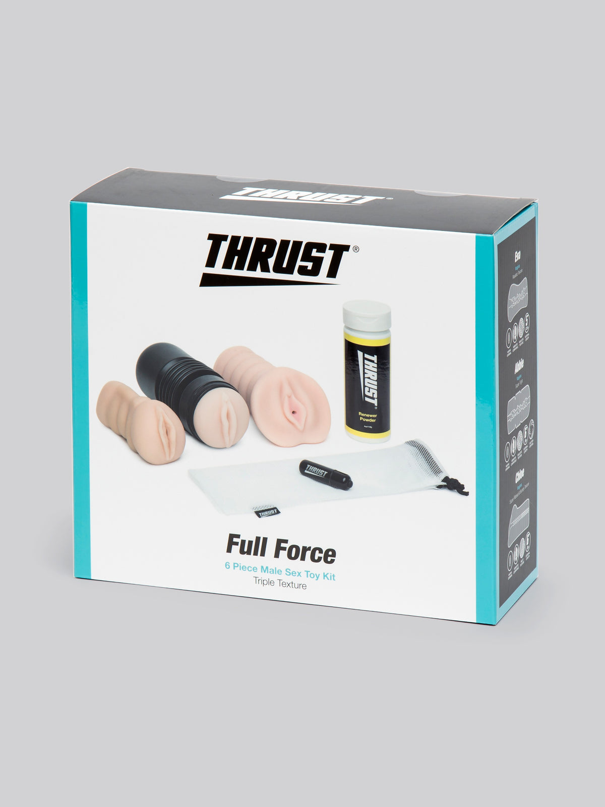 THRUST Full Force Realistic Vagina Kit (6 Piece), Flesh Pink