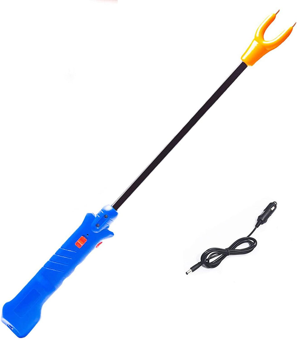 animal electric prod hot shock,waterproof cattle prod stick rechargeable electric livestock prod for pig cow goats cattle and big dog,
