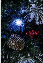 Joedot Christmas Tree Fiber Optic Green with Cones &amp; Berries
