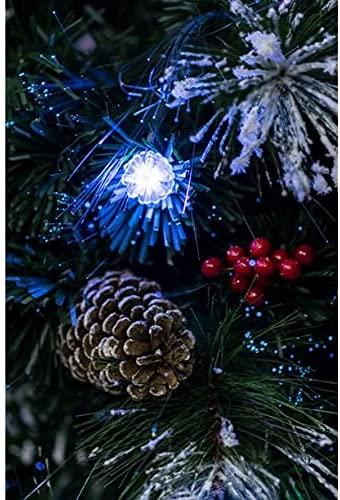 Joedot Christmas Tree Fiber Optic Green with Cones &amp; Berries
