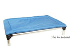Kuranda Dog Bed - Chewproof - All Aluminum (Silver) - Indoor/Outdoor- Elevated - Easy to Clean - Water Proof Fabric Coating - Ballistic Nylon Fabric