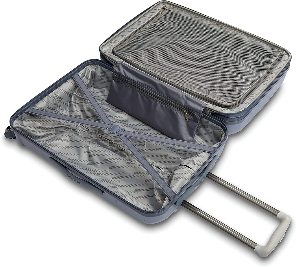 Stratum XLT 2.0 Expandable Hardside Luggage with Spinner Wheels, Slate Blue, 28"