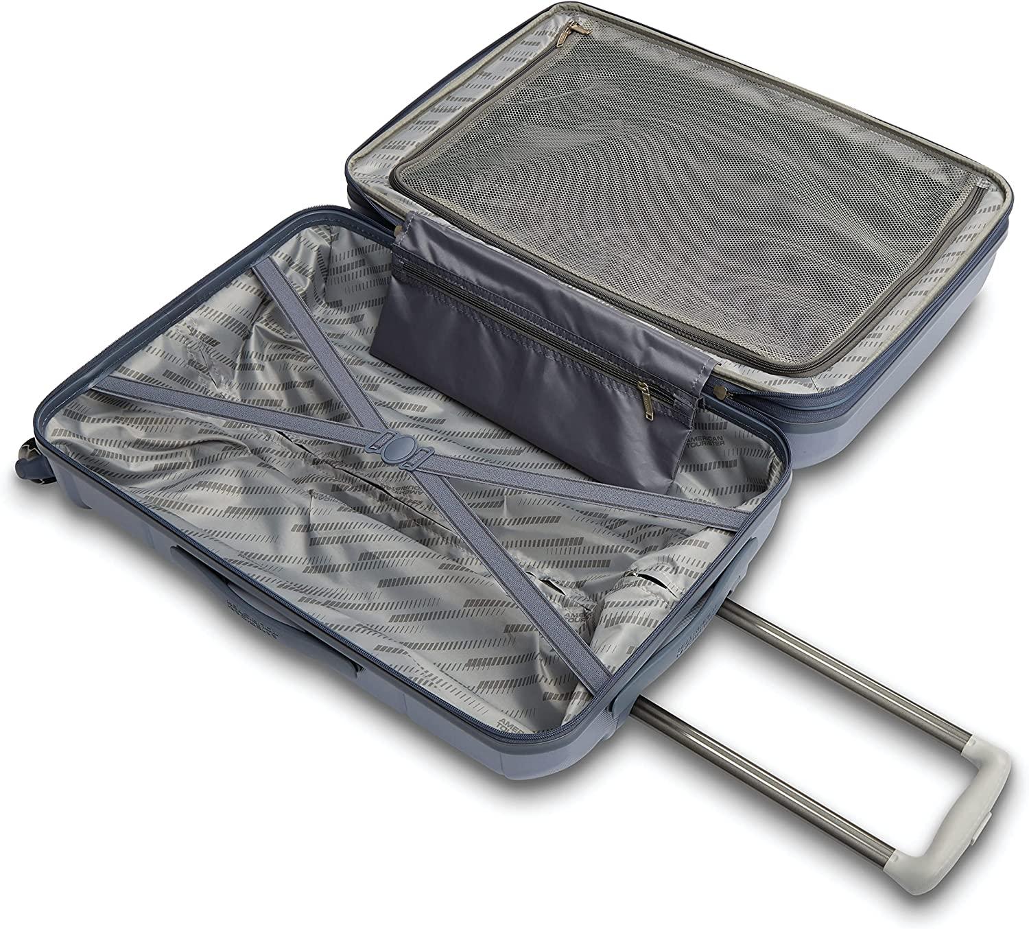 Stratum XLT 2.0 Expandable Hardside Luggage with Spinner Wheels, Slate Blue, 28"