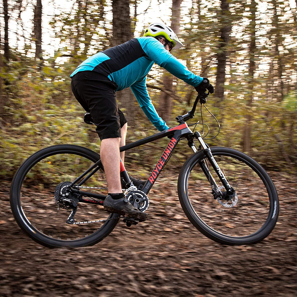 Royce Union Lightweight Carbon Men's Mountain Bike, Matte Black, 29 inch Wheels / 19 inch Frame (76149)