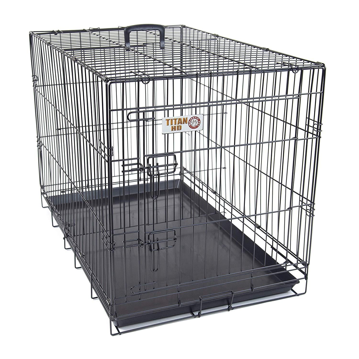 Majestic Pet Products  Door Folding Coated Steel Wire Dog Crate