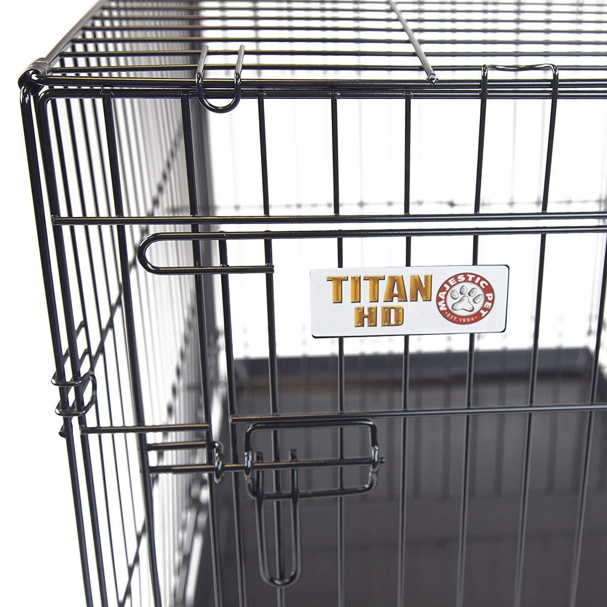 Majestic Pet Products  Door Folding Coated Steel Wire Dog Crate