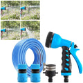 ZHJING Garden Hose Nozzles High Pressure Water Gun 1/2" Water Pipe Watering Blue (Size : 50m Water Pipe Set)