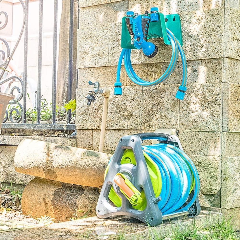 ZHJING Garden Hose Nozzles High Pressure Water Gun 1/2" Water Pipe Watering Blue (Size : 50m Water Pipe Set)