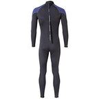 Henderson Thermoprene 5mm Back Zippered Mens Jumpsuit, Black/Blue, Medium