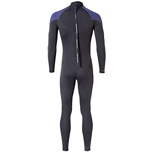 Henderson Thermoprene 5mm Back Zippered Mens Jumpsuit, Black/Blue, Medium