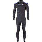 Henderson Thermoprene 5mm Back Zippered Mens Jumpsuit, Black/Blue, Medium