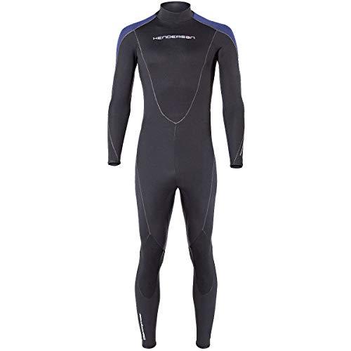 Henderson Thermoprene 5mm Back Zippered Mens Jumpsuit, Black/Blue, Medium