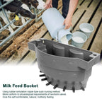 zerodis 38l large capacity 8 nipples calf milk feeding bucket, livestock farm cattle sheep milk feed feeder multiple feeding ports