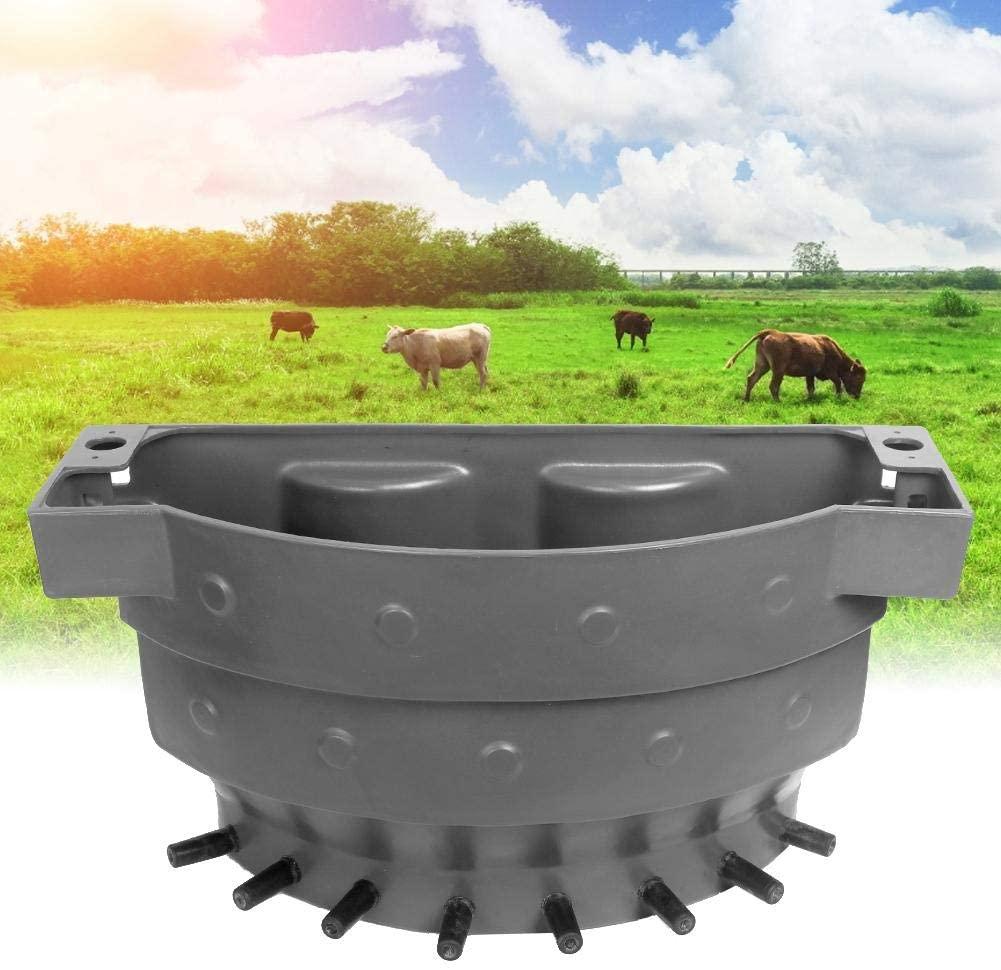 zerodis 38l large capacity 8 nipples calf milk feeding bucket, livestock farm cattle sheep milk feed feeder multiple feeding ports