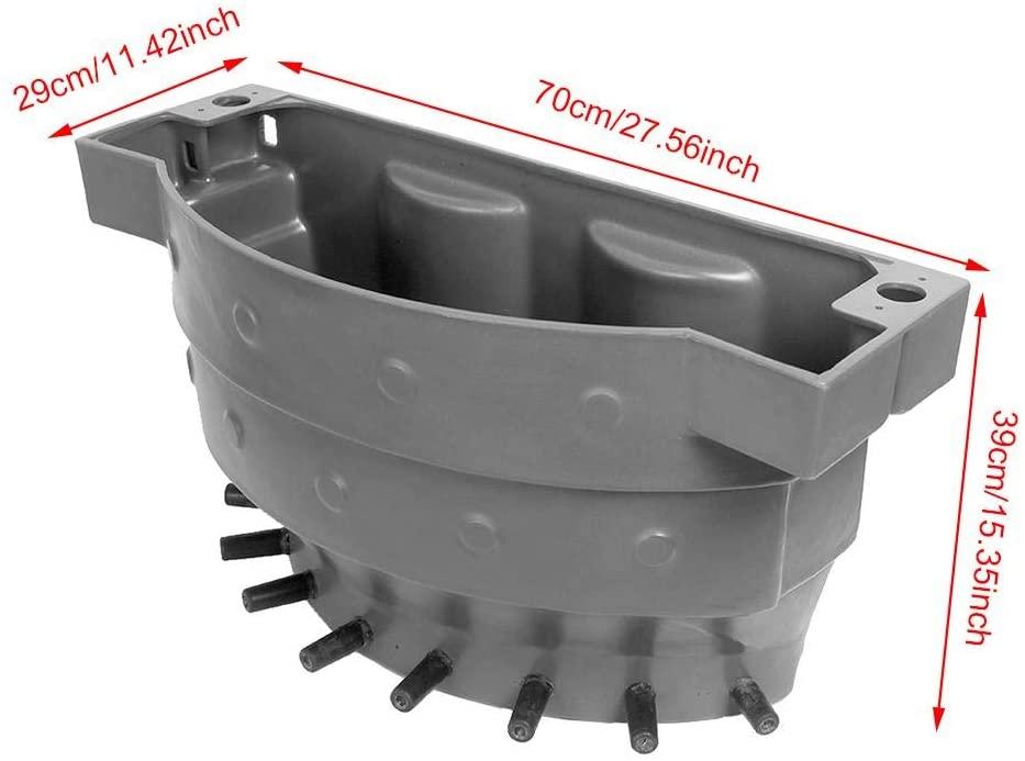 zerodis 38l large capacity 8 nipples calf milk feeding bucket, livestock farm cattle sheep milk feed feeder multiple feeding ports