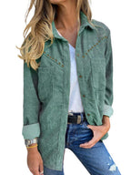 Autumn And Winter Single-breasted Casual Blouse