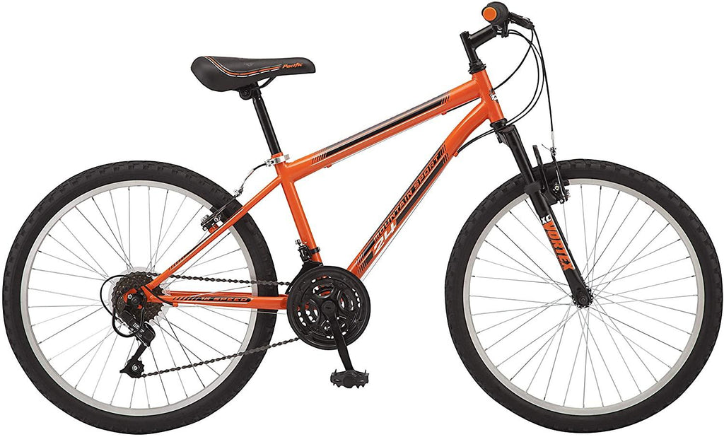 Pacific Mountain Adult Sport Bike, 24-26-Inch Wheels, Multiple Colors