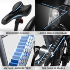 G-Force Electric Bike S22,Electric Bikes for Adults 350W Motor,Removable Battery 26''Ebike.Max Speed 25MPH,Max Ran40Miles,Professional 7-Speed Adult Electric Bike.