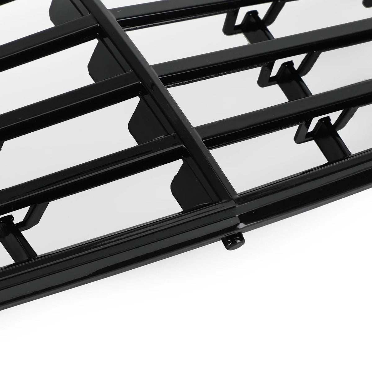 2007-2009 W211 E350 E500 E63 AMG Benz Front Bumper Grille Grill Replacement Gloss Black Generic